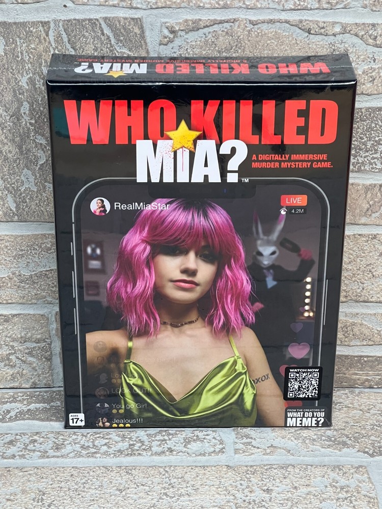 Who Killed Mia A Digitally Immersive Murder Mystery Adult Crime Board Game Clue