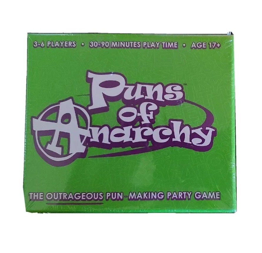 Puns of Anarchy – The Outrageous Pun-Making Party Game NEW SEALED