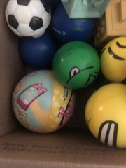 Lot OF 50+ BALL, SQUARES,! Must See! 3LB OF TOYS