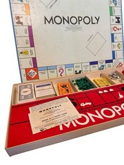 Vintage 1961 Monopoly Board Game by Parker Brothers Classic Original