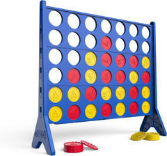 Connect 4 Oversized Edition Game – Giant Classic Four-In-A-Row Family Fun – Indo