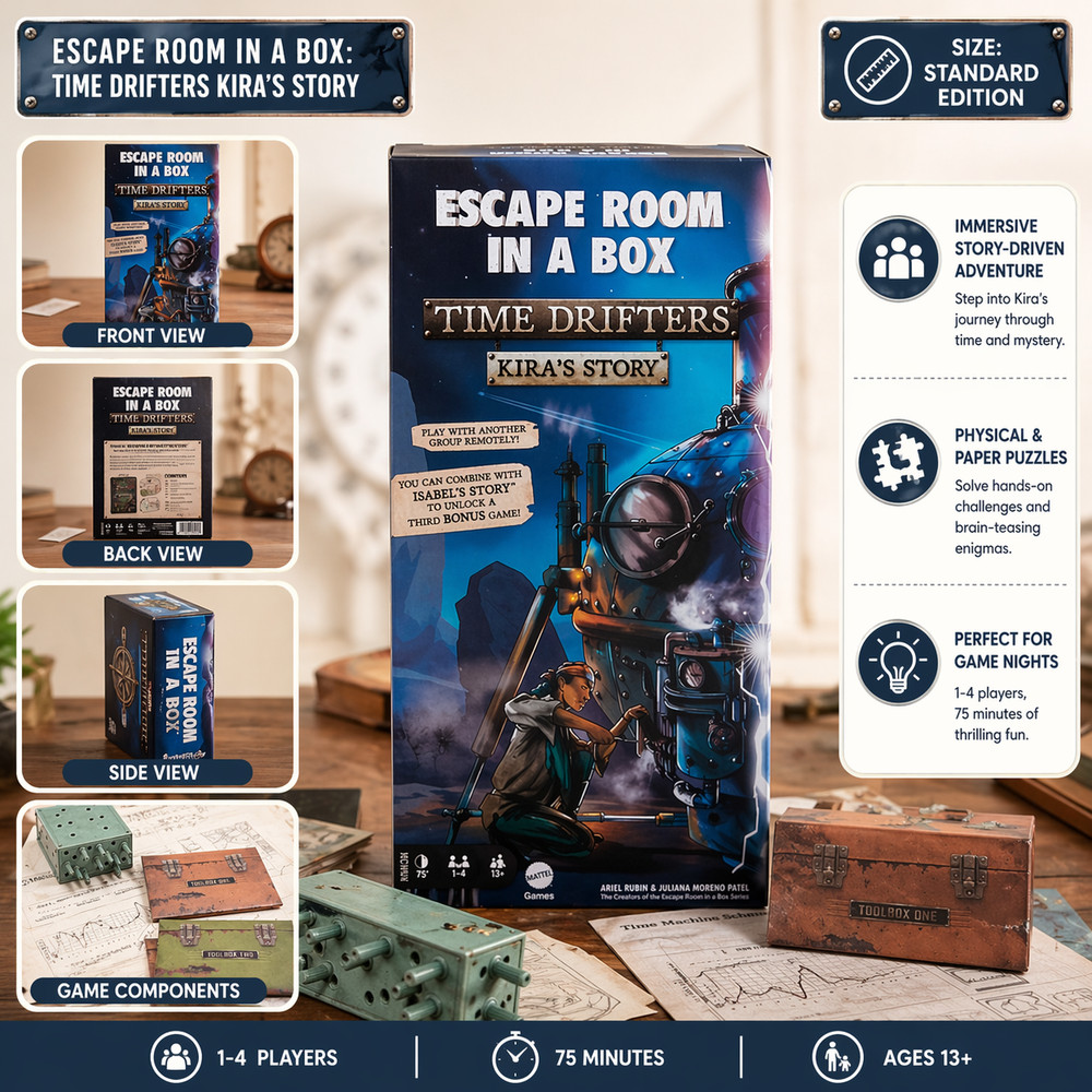 Escape Room Box Time Drifters Kira Story Physical Puzzle Game Set