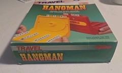 Vintage 1987 Milton Bradley TRAVEL HANGMAN Board Game Model 4812 Complete