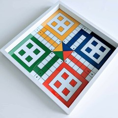 Large Ludo Board Game19x19 inches with GLASS TOP. $190 Free Shipping (USA)