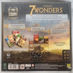 NIB 7 Wonders Antoine Bauza Repos Production 2010 Boardgam Colorblind Friendly