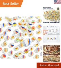 Creative 61PCS Glass Marbles Game Set – Perfect for Indoor Fun & Learning