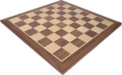 WE Games Classic Walnut Wooden Chess Board Only 11.875 inches, Large Chess Board