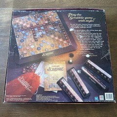 Vintage 1999 Scrabble Deluxe Turntable Edition Board Game Hasbro Complete