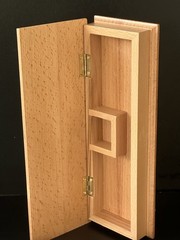 Sterling Games Deluxe Wood Cribbage Board Game Box Set Inlaid Card Peg Storage