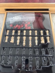 2007 Monopoly & Scrabble Solid Wood Cabinet Board Game + 4 Extras!