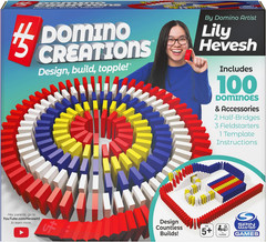 Spin Master Games, Lily Hevesh H5 Domino Creations 100-Piece Dominoes Set, Kids