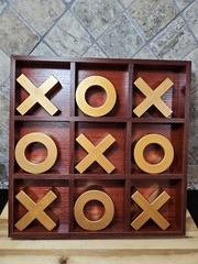 Jumbo Tic Tac Toe Table Game Set American Heritage Vintage Style Oversized 15 in