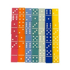 Multicolor Lucite Domino Set