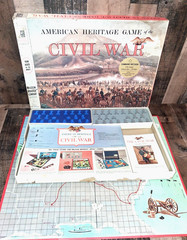 Vintage Milton Bradley American Heritage Game Civil War 1961 Complete Read