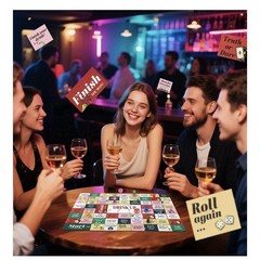 Drinking Board Game Adults 21+ 2-8 Players Social party Holiday Entertainment