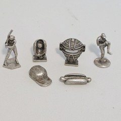 New York Mets Monopoly 2001 Collector’s Edition Board Game Pewter Tokens