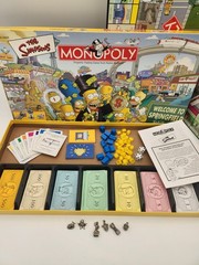 The SIMPSONS Monopoly “Welcome To Springfield” Board Game 2001 100% Complete