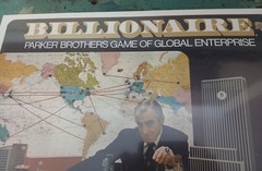 Vintage 1973 BILLIONAIRE by Parker Brothers BOARD GAME of Global Enterprise NOS