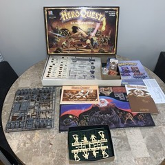 Unused Hero Quest Board Game 1990 Vintage Games Workshop HeroQuest Missing Items
