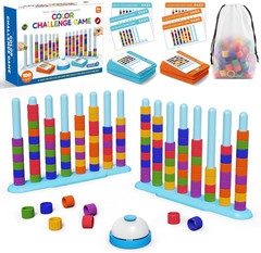 2 Pack Color Challenge Game – 2 Players Color Matching Puzzle Game, Fun Board Ga