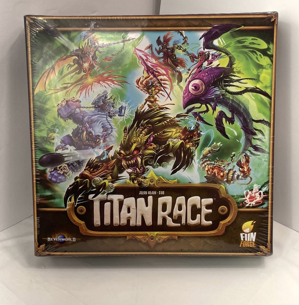Titan Race Board Game Funforge NeverWorld Games Ages 8+ Furious Race Brand New