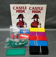 For Parts RISK + Castle 2-in-1 Board Game – Missing Some Pieces
