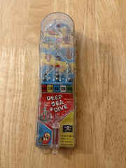 Vintage Marx Deep Sea Dive Manual Pinball Bagatelle Game Plastic Steel Balls