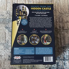 ESCAPE from the HIDDEN CASTLE Board Game 100% COMPLETE 2018 AWARD NOMINEE NEW