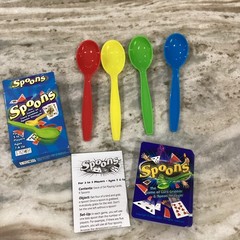 Play Monster Spoons Card game The Game of Card Grabbin and Spoon Snaggin Toy EUC