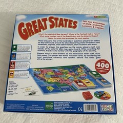 Learning Express Great States Board Game NWT