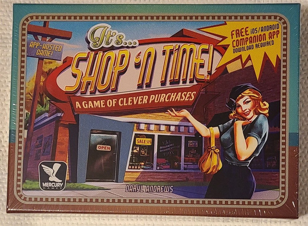 MERCURY GAMES – IT’S…SHOP ‘N TIME FAMILY BOARD GAME OF CLEVER PURCHASES – NEW