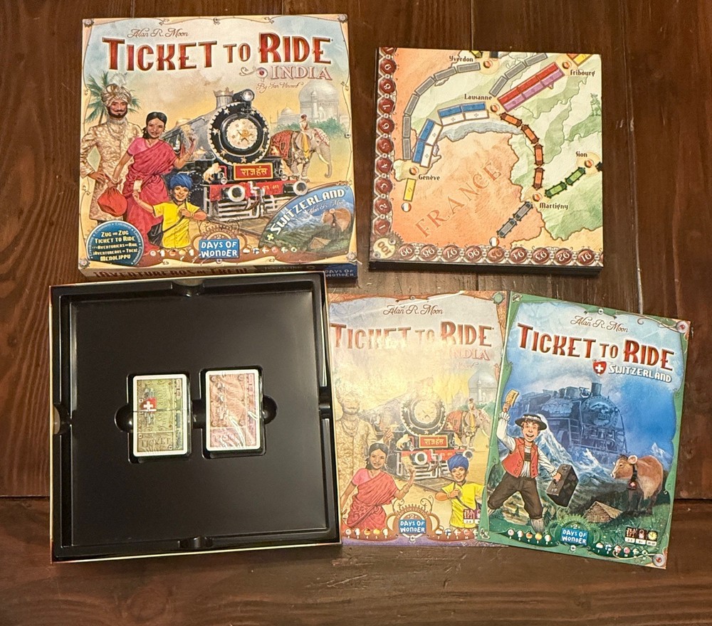 Ticket To Ride India Map Collection Vol 2 Days of Wonder Switzerland Sealed Card