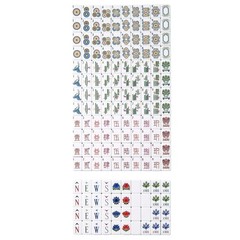 160Pcs American Mahjong Set 4-Layer Wood Grain Acrylic Tiles