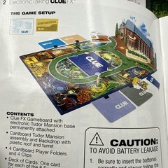CLUE FX Electronic Talking Board Game 2003 Parker Bros COMPLETE