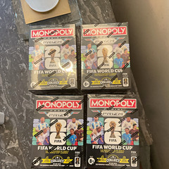 Panini Monopoly Prizm FIFA World Cup TCG Cards Lot of 4 Boxes Collectible 8+