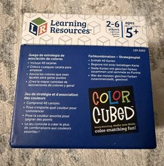 Learning Resources Color Cubed Multicolored Brain teaser 40 Pieces Strategy Game