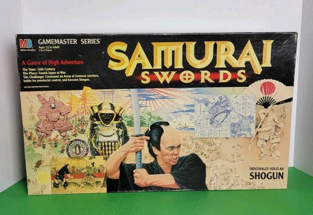 Vintage 1995 Samurai Swords Board Game by Milton Bradley – Complete.