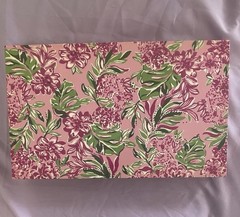 Lilly Pulitzer Backgammon Board Game Set, Portable Pink Floral Case