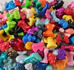 Lot of 100 Random Gogos Crazy Bones ALL gogo’s Lots Of Variety. Lot 4.9.1