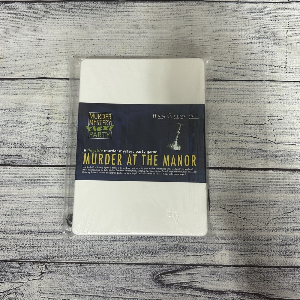 NEW Murder Mystery Flexi Party- A BIG Murder at the Manor- Dinner Party Game