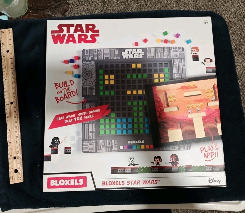 Disney Star Wars BLOXELS Star Wars Video Games That YOU Make Board Game MATTEL !