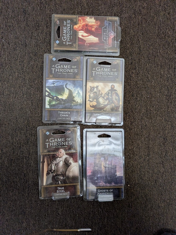 A Game of Thrones: The Card Game (Second Edition) – 5 sets true steel……