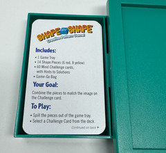 Think Fun Shape by Shape Travel Game Creative Pattern Tiles w/Bag COMPLETE