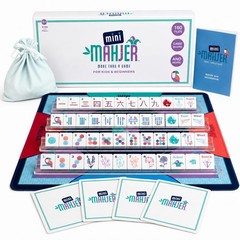 Mini Mahjer Mahjong for Beginners & Families | American Mahjong Starter Set, …