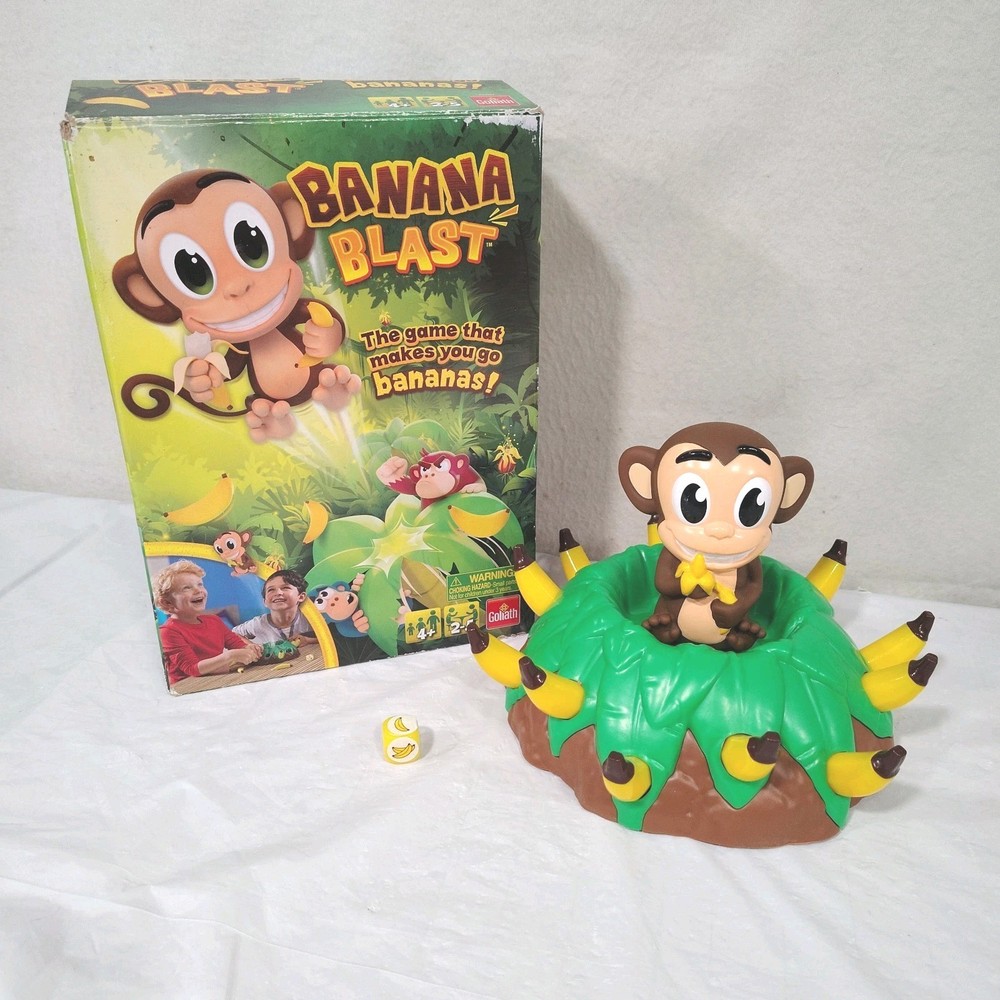 Banana Blast Game Goliath 2018 No Instructions Game Pieces are Complete Monkey