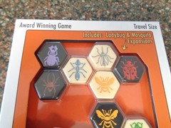Hive Pocket Tile Board Game Ladybug & Mosquito Expansions Travel Size Brand New