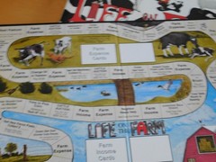 Life on the Farm Board Game COMPLETE 1999 W R Fun Games Farming Animals