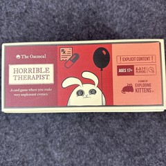 The Oatmeal Horrible Therapist Adult Card Game by Exploding Kittens – Open Box