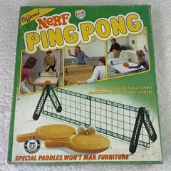 Vintage Nerf Ping Pong Parker Brothers Table Tennis Game No 0273 Complete Set