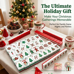 160 Christmas-themed American Mahjong set 4-layer acrylic American Mahjong tiles